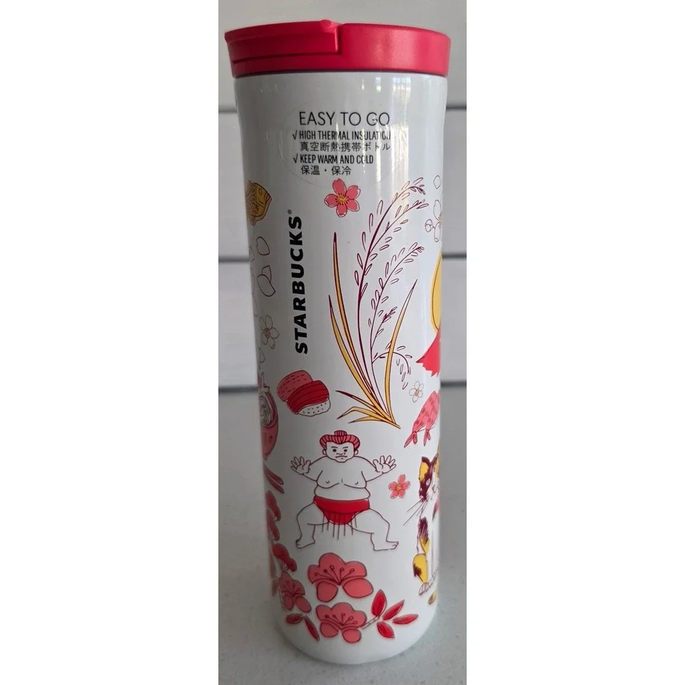 Japan Starbucks Stainless Tumbler Bottle 16oz Been There Series NEW